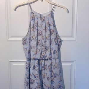 Blue Floral Romper